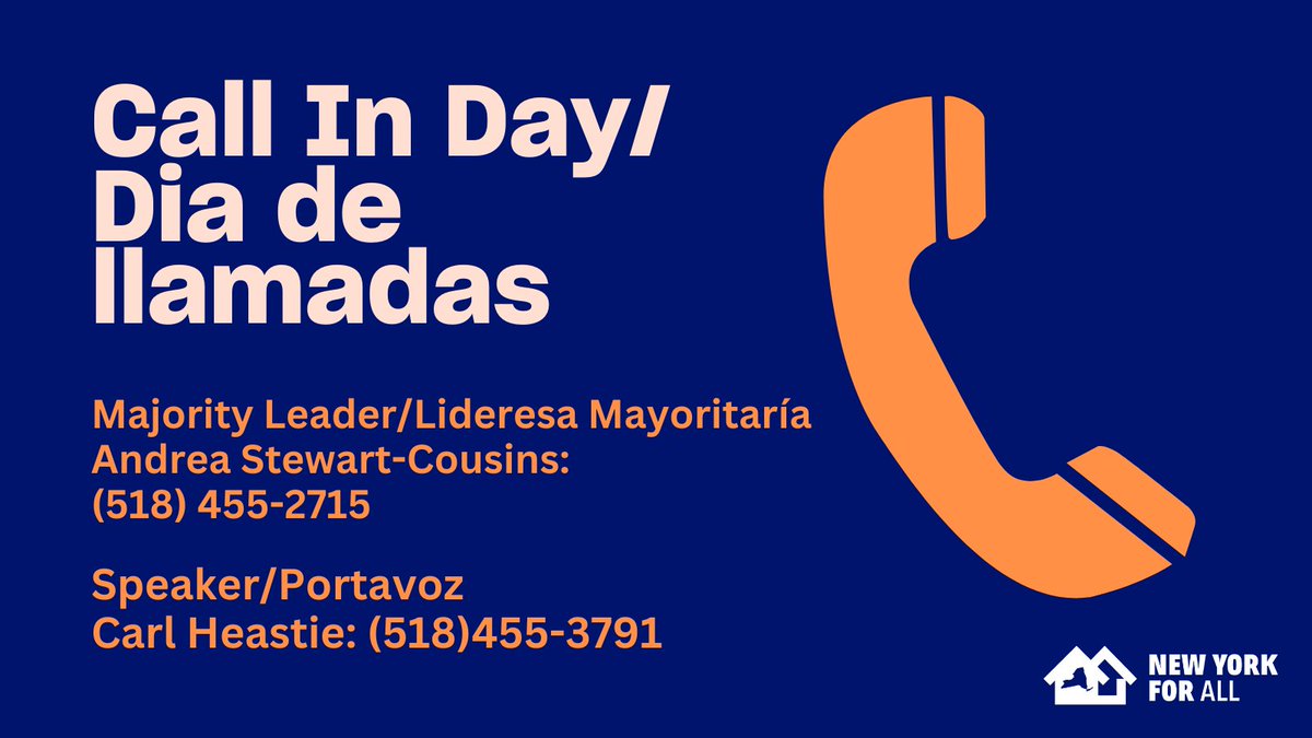 CassBP89's tweet photo. 🚨URGENTE: A medida que la sesión legislativa llega a su fin, ¡debemos asegurarnos de que @CarlHeastie y @AndreaSCousins pasen #NY4All!

La Ley de Nueva York para Todos garantizará que los recursos de la ciudad y el estado de NY no se desvíen a la agenda de ICE y su crueldad. https://t.co/KXiHavXaUa