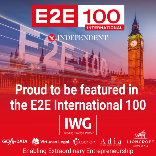 RKWLtd's tweet photo. We are delighted to announce our inclusion in E2E's International 100 track, featuring the UK's fastest growing export companies over the last 2 years.
The E2E International 100 is run by @e2exchange in association with @the.independent and in partnership with @iwgplc. #E2E100 https://t.co/GOZtb49ods