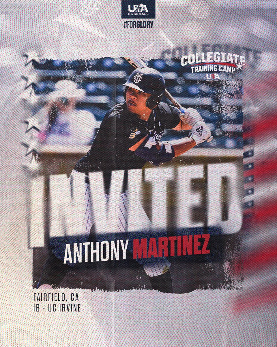 See you in Cary, Anthony Martinez!

The <a href="/UCIbsb/">UCI Baseball</a> slugger has earned an invitation to Training Camp 💪