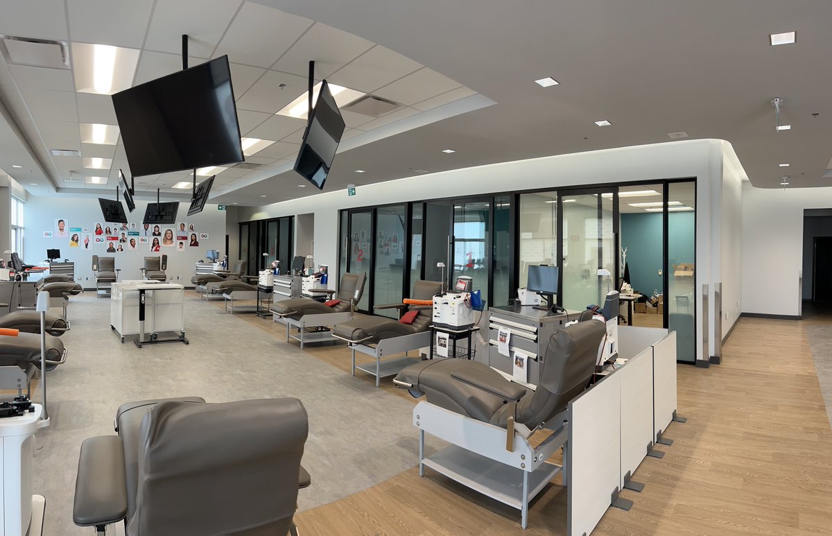 Another project complete! IMC is thrilled with how the new Plasma Donor Centre in @St_Catharines for Canadian Blood Services turned out. Now,start booking & fill these seats! @CanadasLifeline #BuildingVisionWithPassion #interiorfitout @CBRE #proudGC #construction #itsinyoutogive
