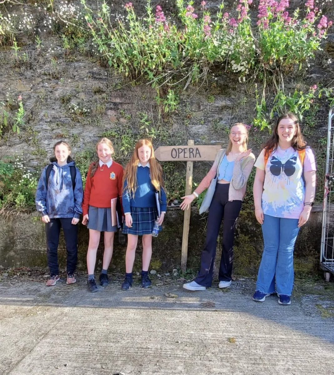 'The Apparitions' - members of the @SETUIreland Junior Youth and Youth Choir busy at rehearsals for Blackwater Valley Opera’s production of Verdi's Macbeth yesterday in Lismore, Co Waterford. @B_V_O_F @Theatre_SETU @creativewat @MGWaterford