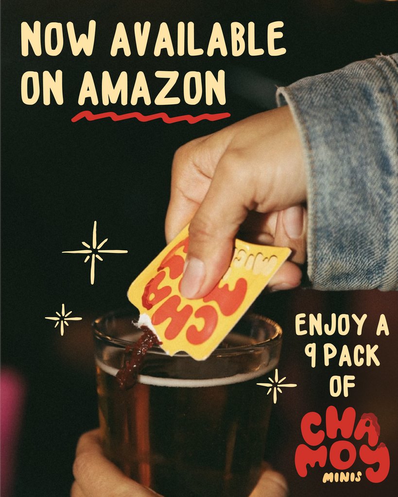 Your favorite michelada mix &amp; mini chamoys are now available on Amazon Prime! Link to shop in our bio!🫧🍻♥️