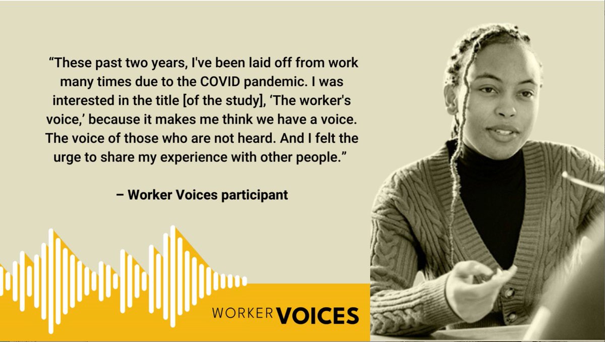 AshleyAPutnam's tweet photo. How can the perspective of workers shape our understanding of the economy? #EconTwitter

Capturing the full picture of the labor market means looking beyond the numbers to understand motivations behind decisions #workers make. Read #WorkerVoicesProject 

https://t.co/vS99bl2vo1 https://t.co/uN5ZY2yIxj