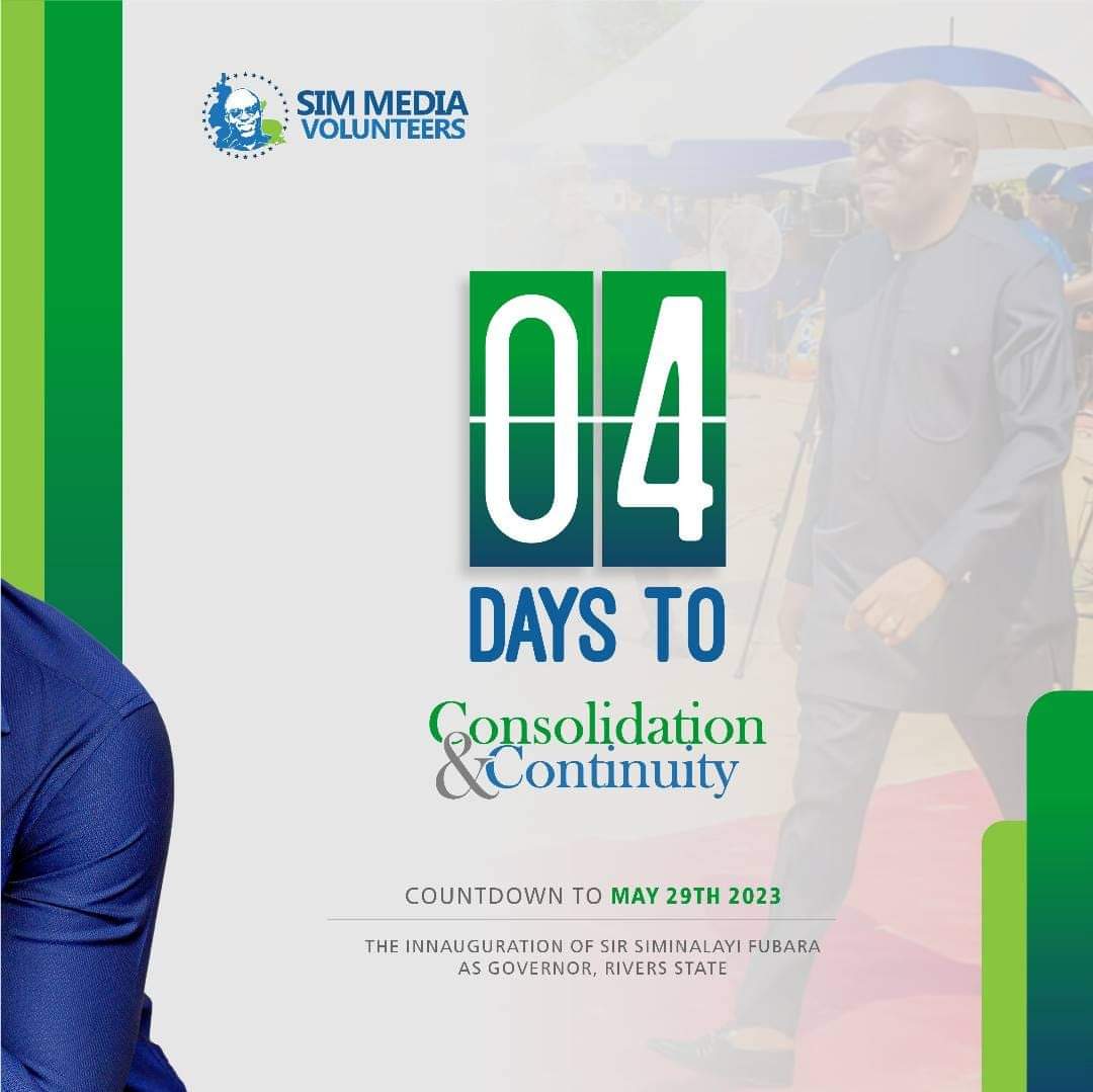 sograns's tweet image. #TheSimpleplan 
#Sograns

A smooth transition to a period in which employment and job creation will be king! 

The newly elected governor, Sir Siminalayi Fubara, and his deputy, Professor Ngozi Nma Odu, deserve congratulations.

#SimMediaVolunteers