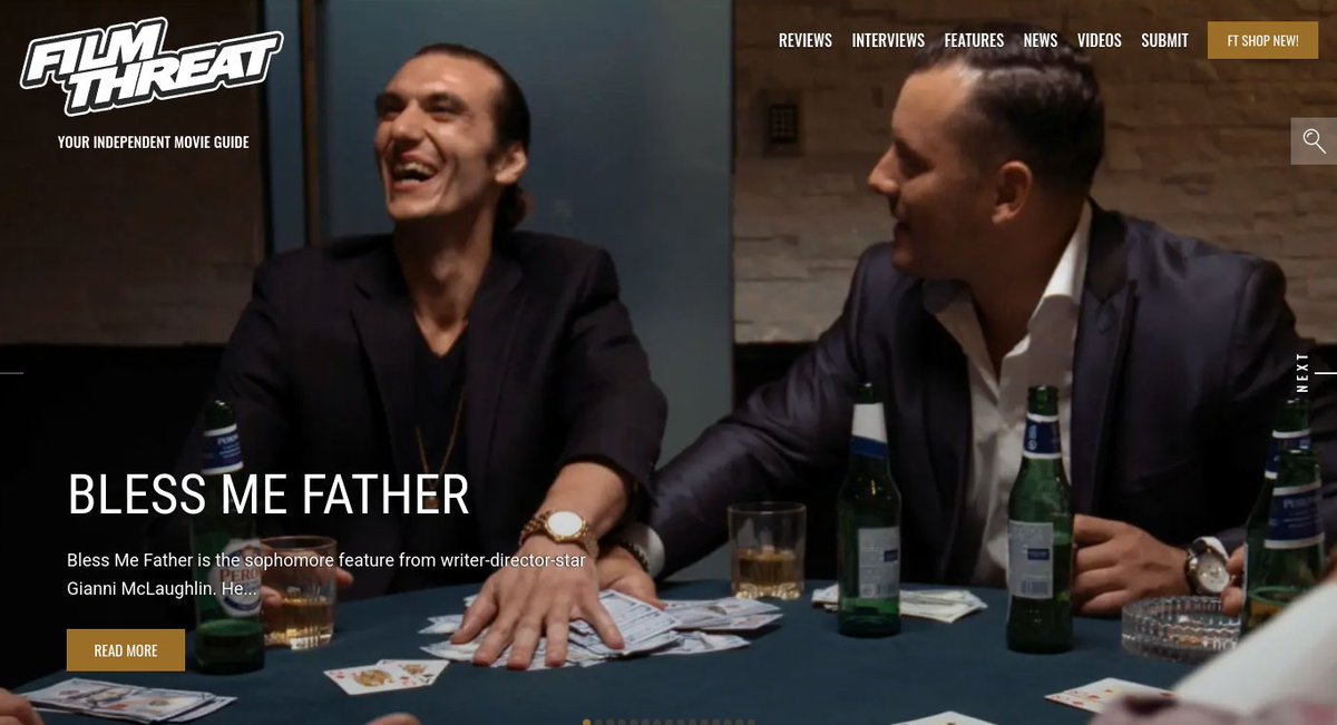 FilmThreat's tweet photo. "...The Don demands more and more, forcing Vinny to sacrifice his love..." Bless Me Father shows Bobby LePire the dangerous side of society.
https://t.co/R1aCTGFPas #SupportIndieFilm #BlessMeFather #Drama https://t.co/dNnVEZhmuH