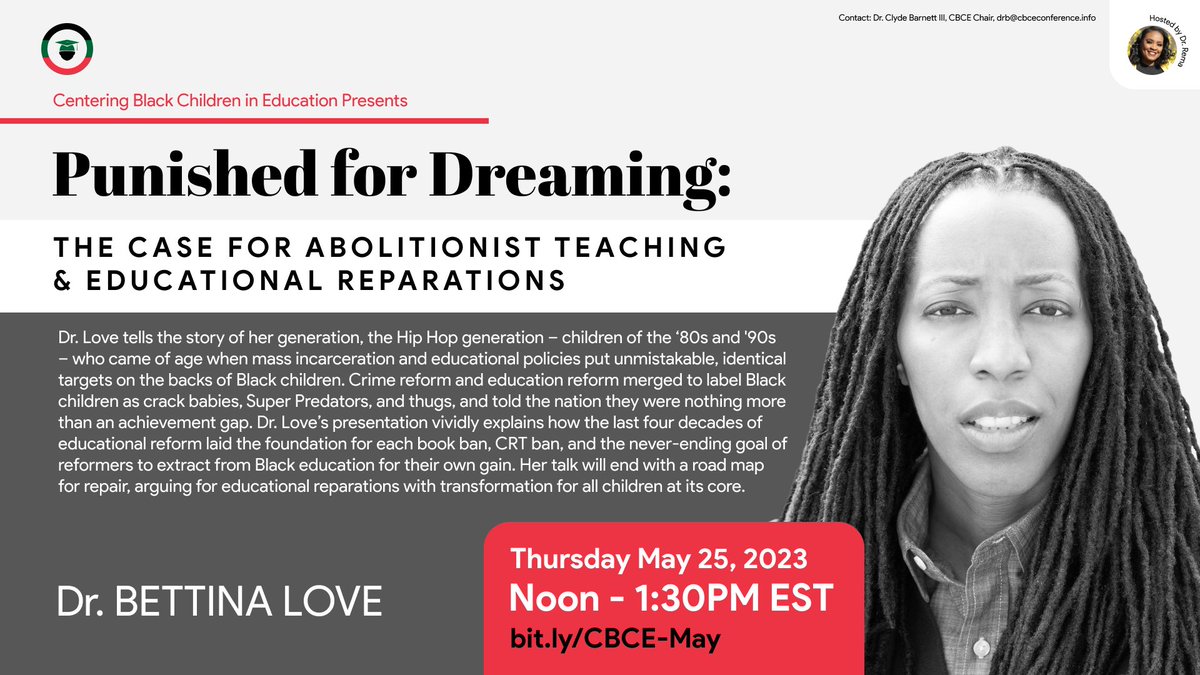 CBCEConference's tweet photo. We are 2 minutes away from the May Monthly Scholar Series with @BLoveSoulPower!
We’re live tweeting this keynote and invite you to join in on the conversation with the hashtag #cbceconference. https://t.co/B5i7sF2tMH