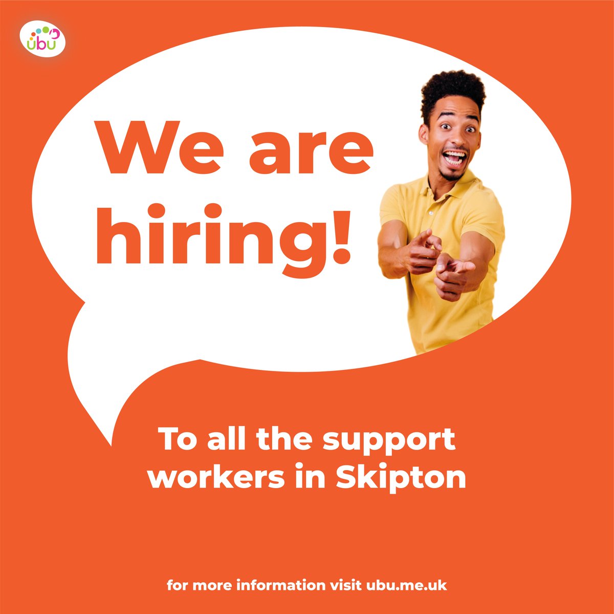 ubusupport's tweet image. Join our ubu team in Skipton, and help support vulnerable people to live the life they want.

Click on the link to apply
ubu.me.uk/jobs

#Skipton #ubuvacancies #ubusupportworkers #supportworkers #careworkers #indeed #jobfairs #careerforyou #ubustandwithyou #ubucareworker