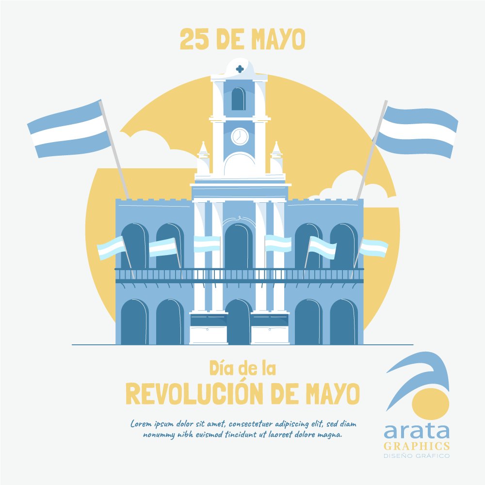 aratagraphics's tweet photo. Feliz día de la Revolución de Mayo https://t.co/PfhXsjitCs