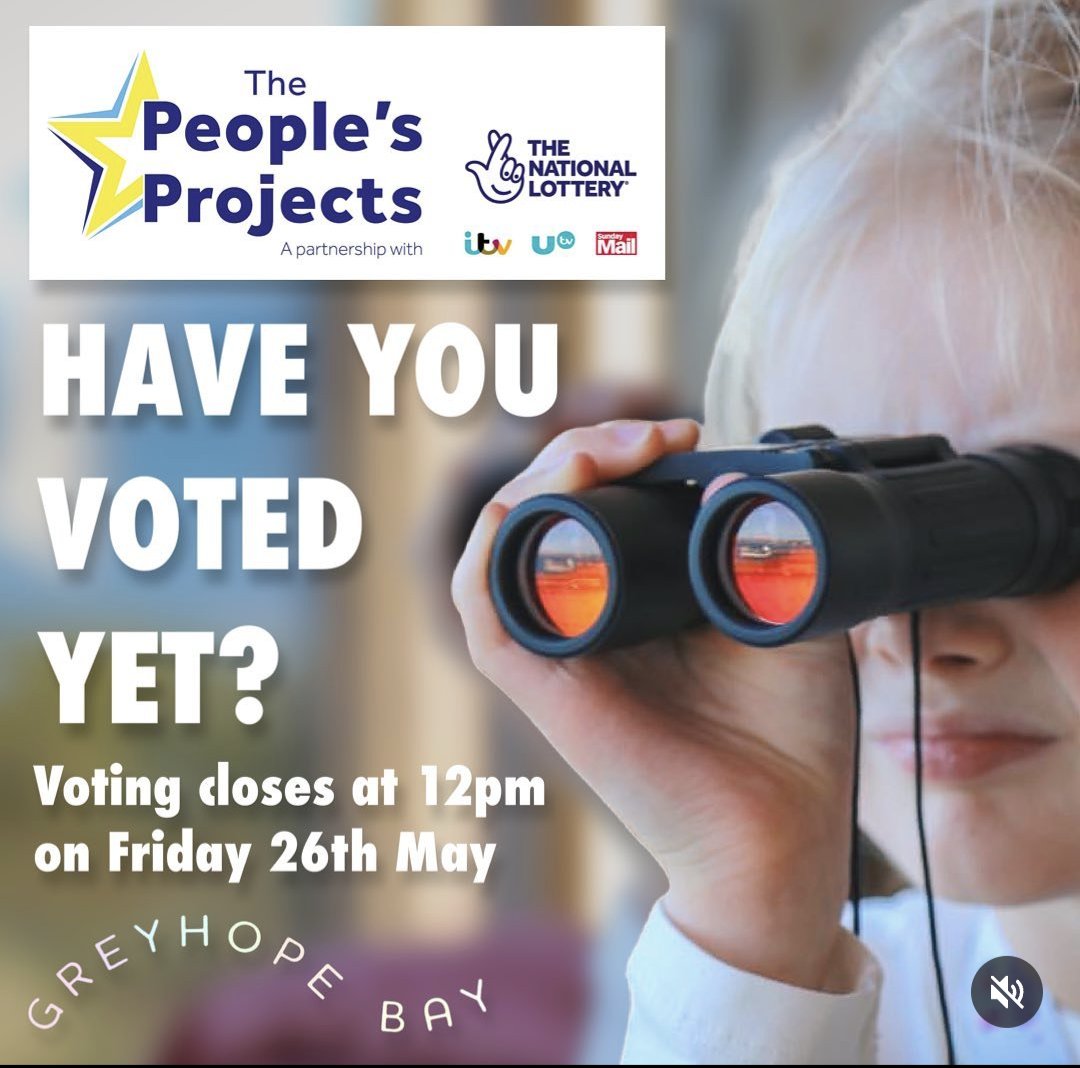 🐬✔️VOTING CLOSES TOMORROW at 12PM.

Get your vote in now, it takes a couple of minutes and you can help us secure £70 k from #NationalLottery #Peoplesprojects
 thepeoplesprojects.org.uk/projects/view/…

A big thank you to all who have voted so far! 🙏🎉🐬
