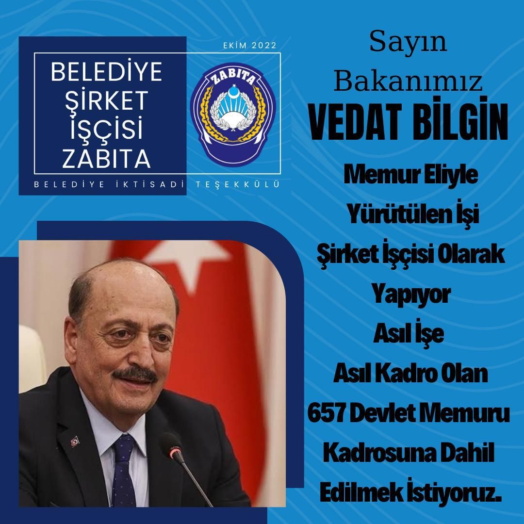 <a href="/kemalozturk2020/">Kemal Öztürk</a> Taşeron Zabıtalar 657 norm kadrosunu talep etmektedir