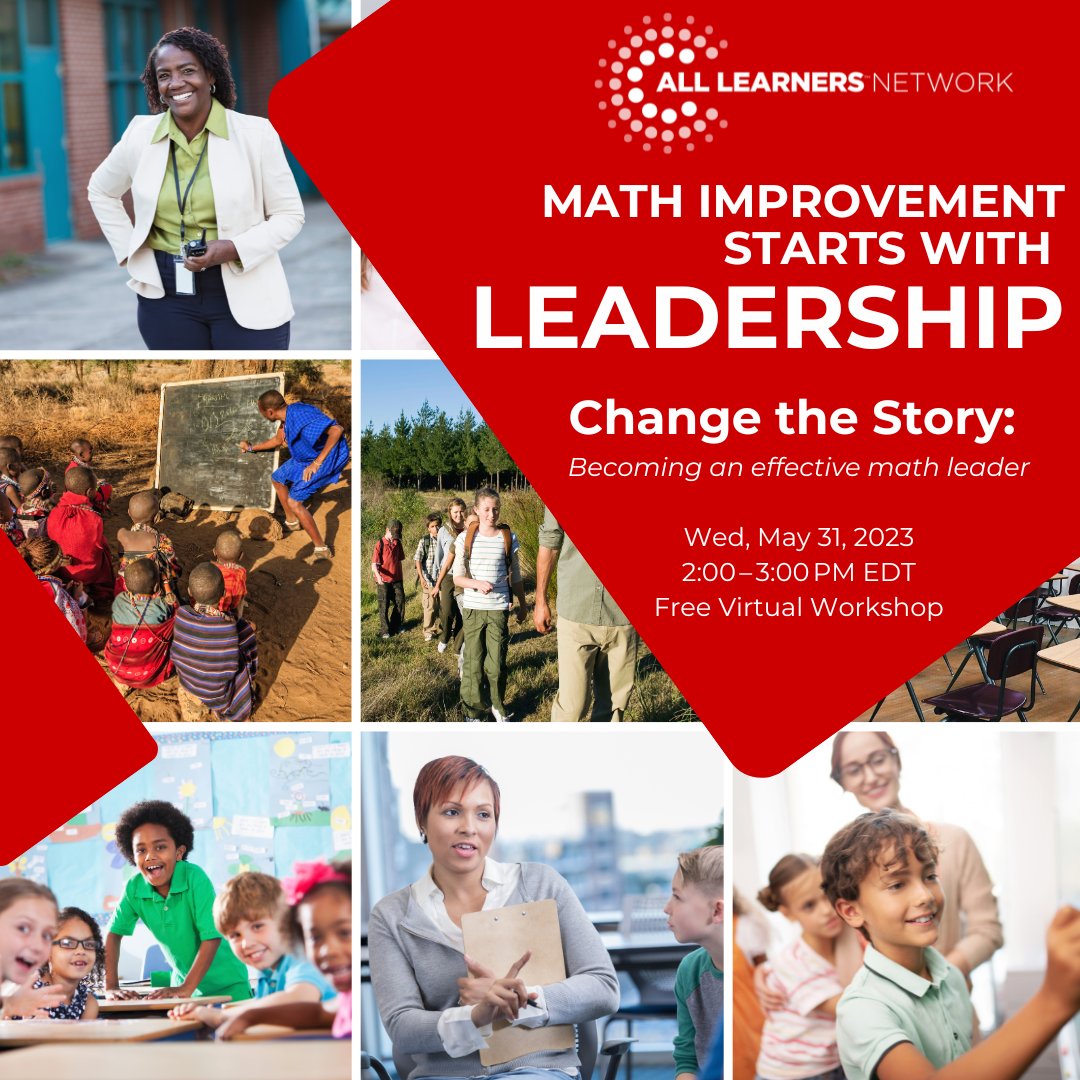 📣 Is your school successful with math? In most cases, only half the children learning math become proficient.⭐ ️We want to help administrators to be the leaders who change that situation. 
Join <a href="/Dr_John_4_Math/">John Tapper</a> &amp; <a href="/Jennifer_Dale_/">Jennifer Dale, Ed.D</a> for a FREE VIRTUAL event!
hubs.li/Q01RbByV0