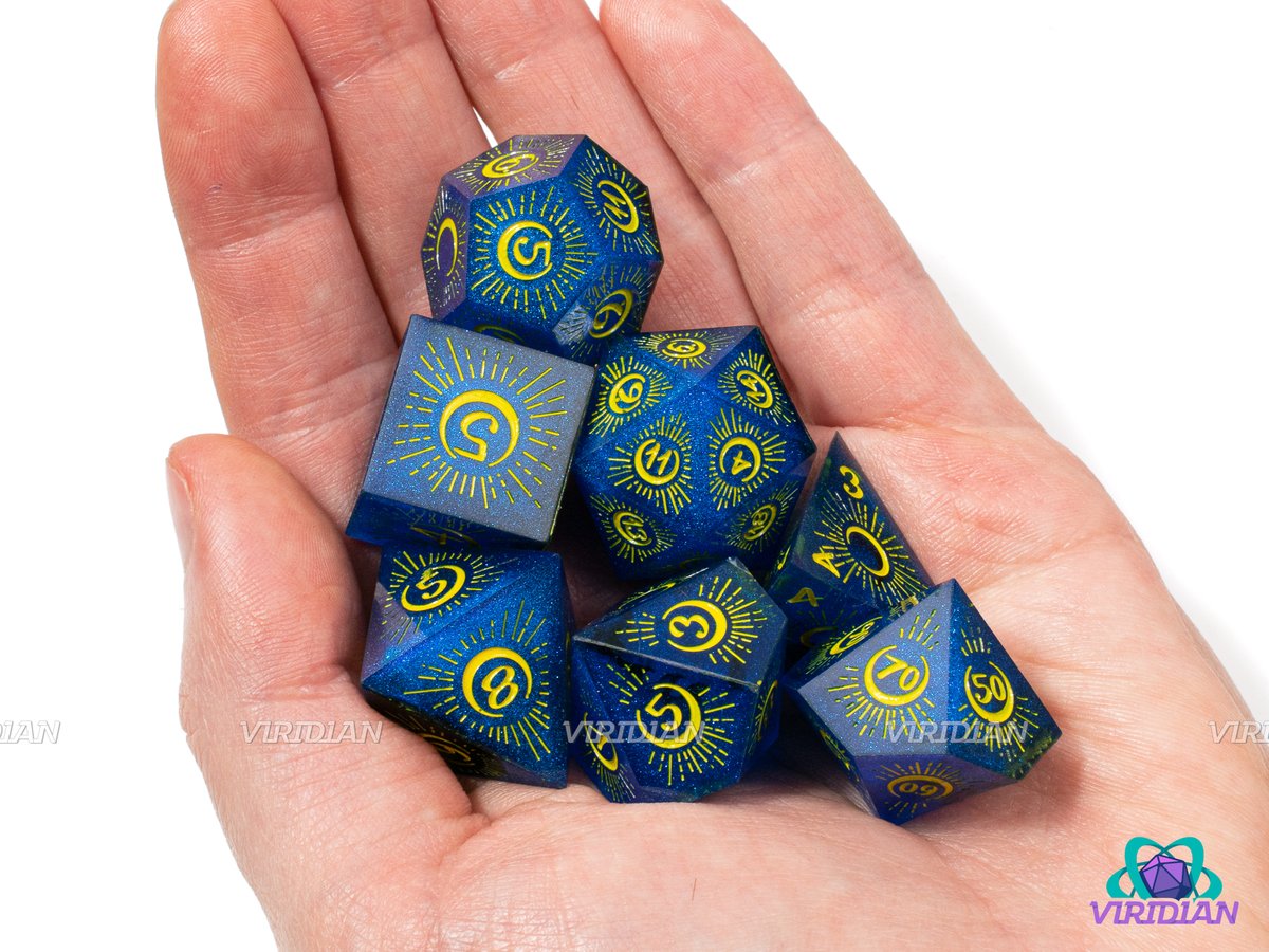 ViridianDice's tweet image. 🎲 DICE GIVEAWAY: CELESTIAL DREAM 🎲

You are my sun, my moon, and all my stars. ☀️🌙🌠

TO ENTER:
1⃣ RT this post
2⃣ Follow @ViridianDice 
3⃣ Tag a friend

US only! Please have DMs open, winner selected SUN 5/28!

#DnD #dice #ttrpg