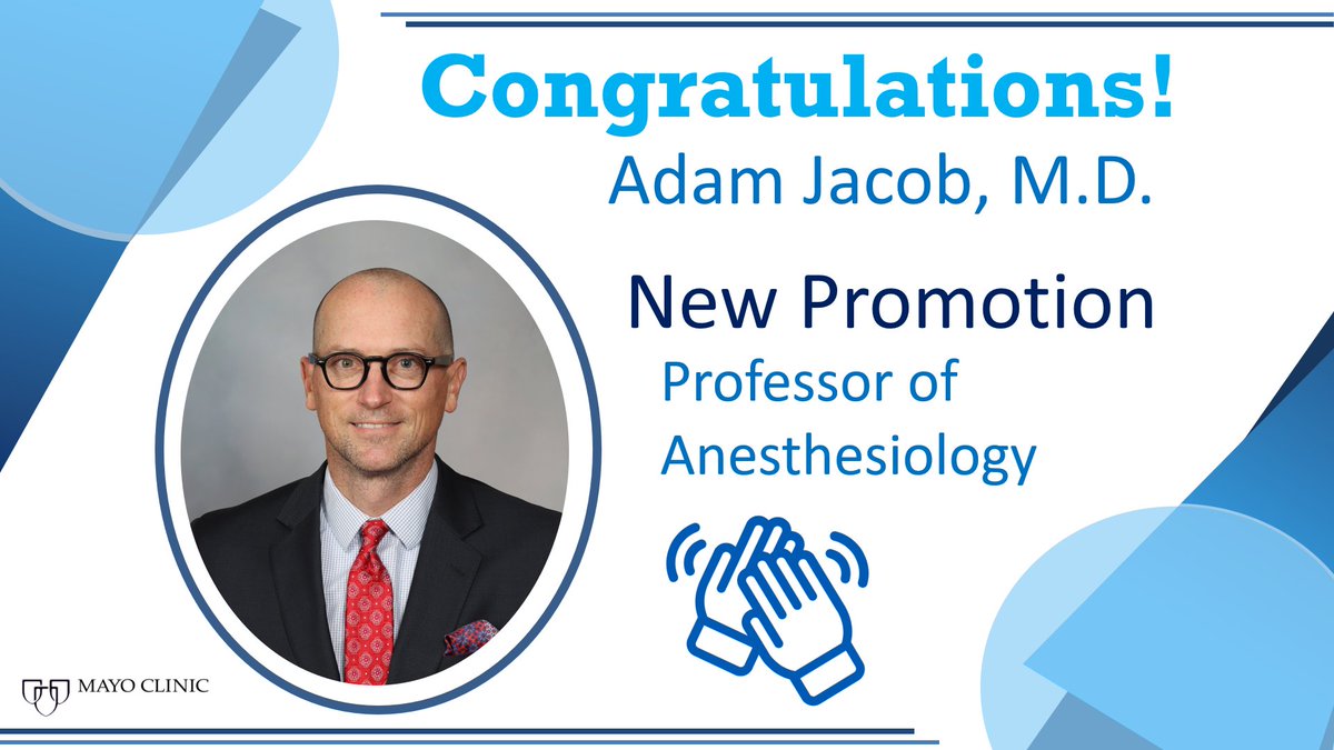 Mayo Clinic Department of Anesthesiology tweet media