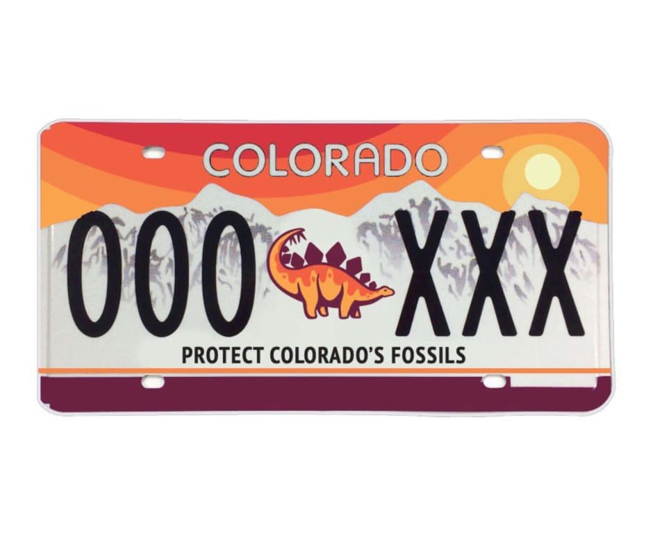Colorado loves dinosaurs, especially the state fossil, the Stegosaurus. After signing SB23-145, Coloradans can show their love with a new Stegosaurus fossil license plate.

bit.ly/43oT4Rb