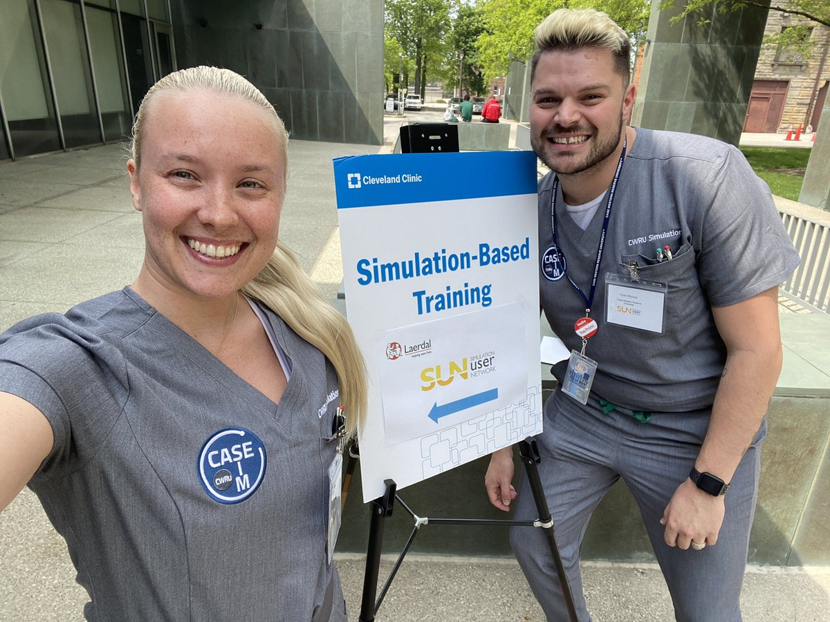 cwru_sim's tweet photo. Last week, our staff attended conferences @wisersim and @clevelandclinic respectively!  We gained valuable information and made great contacts with our fellow sim educators! 

Thank you to WISER &amp; Cleveland Clinic for the amazing opportunity!

#casesim #wisersim #clevelandclinic https://t.co/kIGrhhDzec
