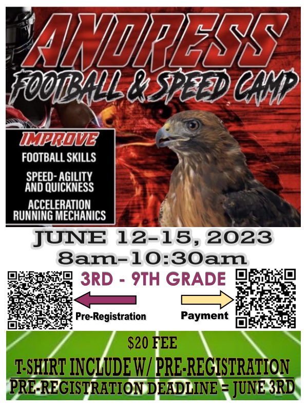 🚨🚨MARK YOUR CALENDARS🚨🚨

#WeAreAndress🦅