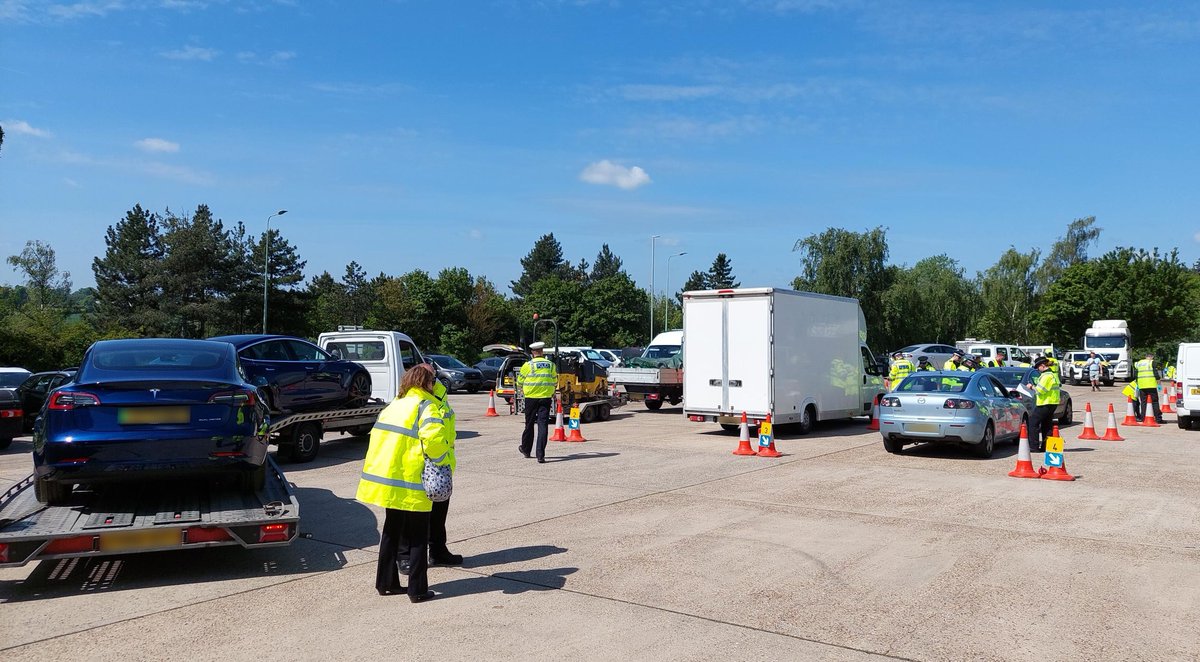Four people were arrested, 100 vehicles were stopped and over 90 Traffic Offence Reports were issued, during a multi-agency day of action in and around Ipswich. Read more >> orlo.uk/83GeX