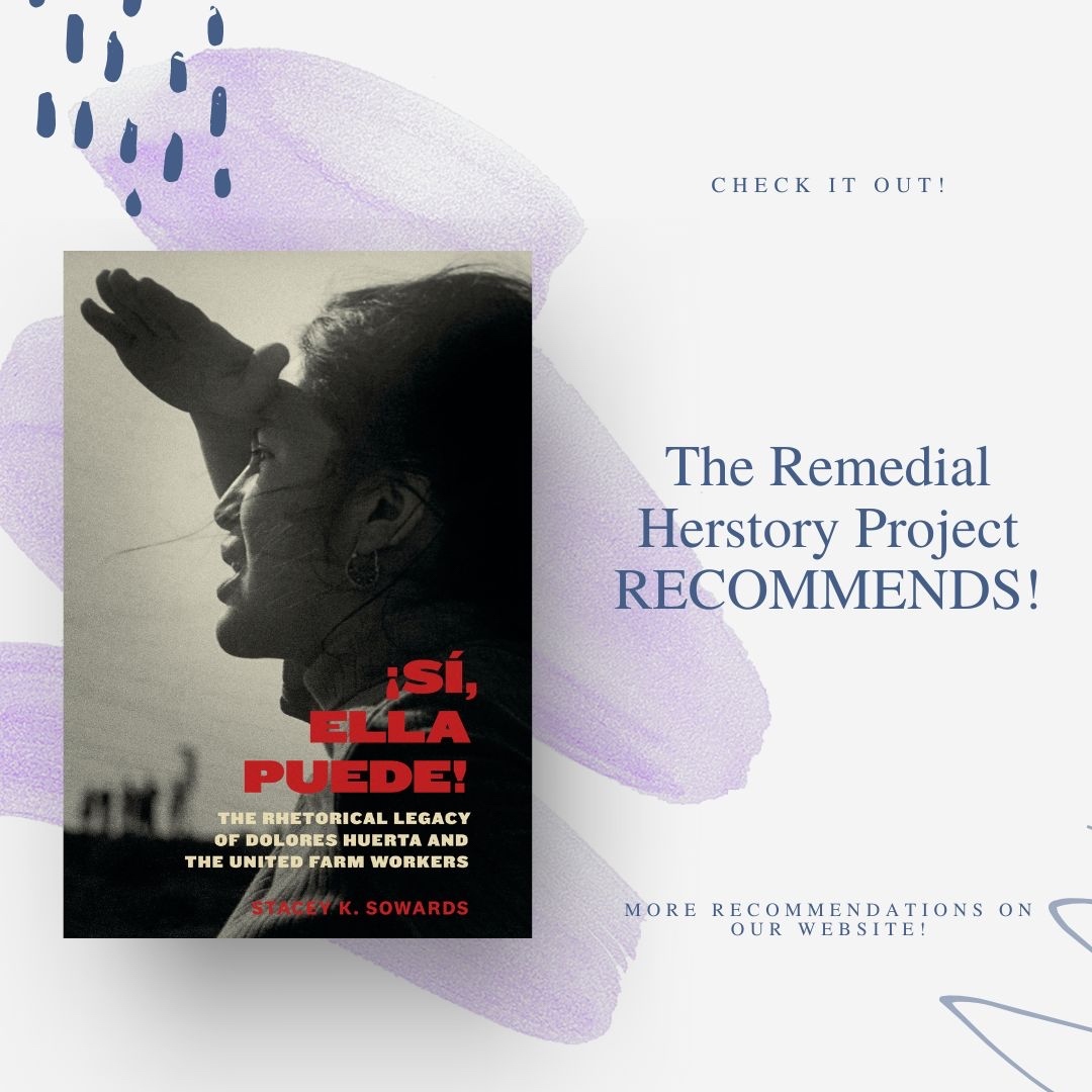 #RHPRecommends Stacey K. Soward’s book ¡Sí, Ella Puede! The Rhetorical Legacy of Dolores Huerta and the United Farm Workers (2019).
#womenshistory #herstory #womenofhistory #womensstudies #feminismo #inspirationalwomen #intersectionalfeminism #doloreshuerta #nuestrashistorias