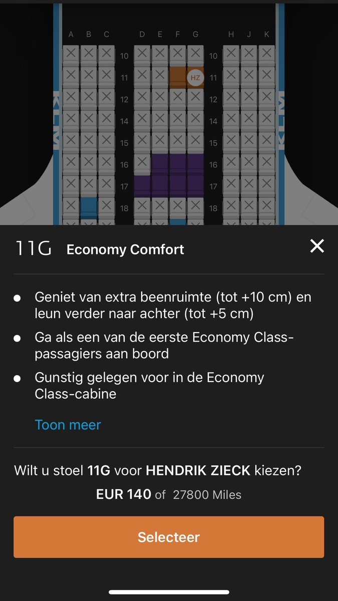 Hey <a href="/KLM/">KLM</a> wat vinden jullie zelf van flying blue? De verhoudingen zijn een beetje zoek lijkt mij. 140 euro of 27000 punten. “Bonus kopen” 9000” Miles voor 156 euro. Oftewel 3x zo duur. 
Wil graag upgraden voor morgen, toevallig een mooie aanbieding?  Dit is niet zo best!