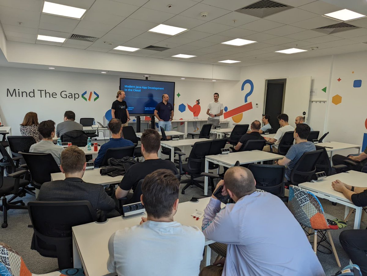 bucharest_jug's tweet image. Great joint community meetup together with @GDGBucharest at @Google! 2 amazing speakers and 2 cool sessions:
@rmehmandarov and @MadsOpheim #itisfun