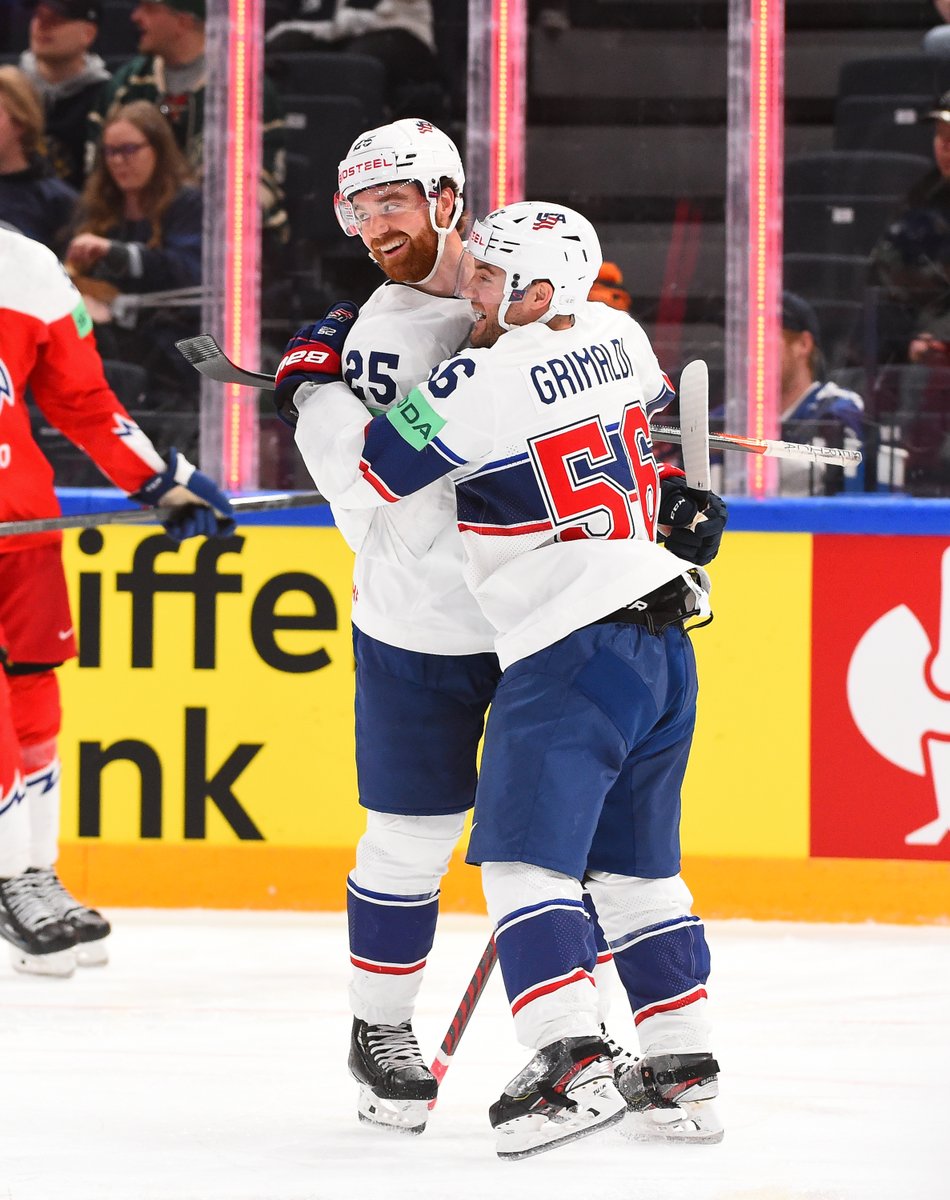 usahockey's tweet photo. That feeling when you advance to the semis 🙌 #MensWorlds https://t.co/ahjABiFG9Y