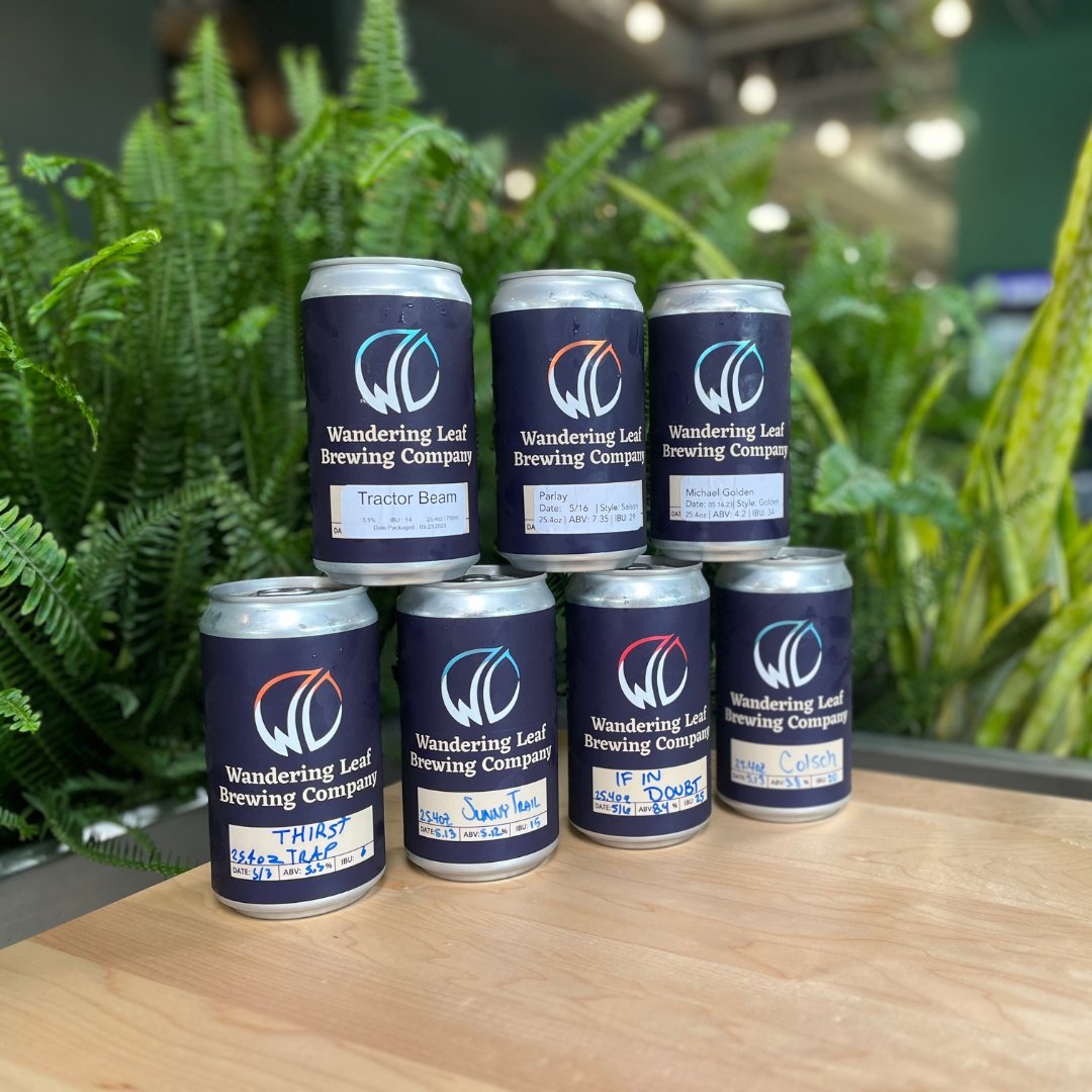 Heading out of town for the long weekend? Make sure to stop by and grab some crowlers before you go, we have plenty of options to choose from! #WanderingLeafBrewing #mntaproom #mnbeer #craftbeer #exploremn #brewery #crowler #stpaulbeer