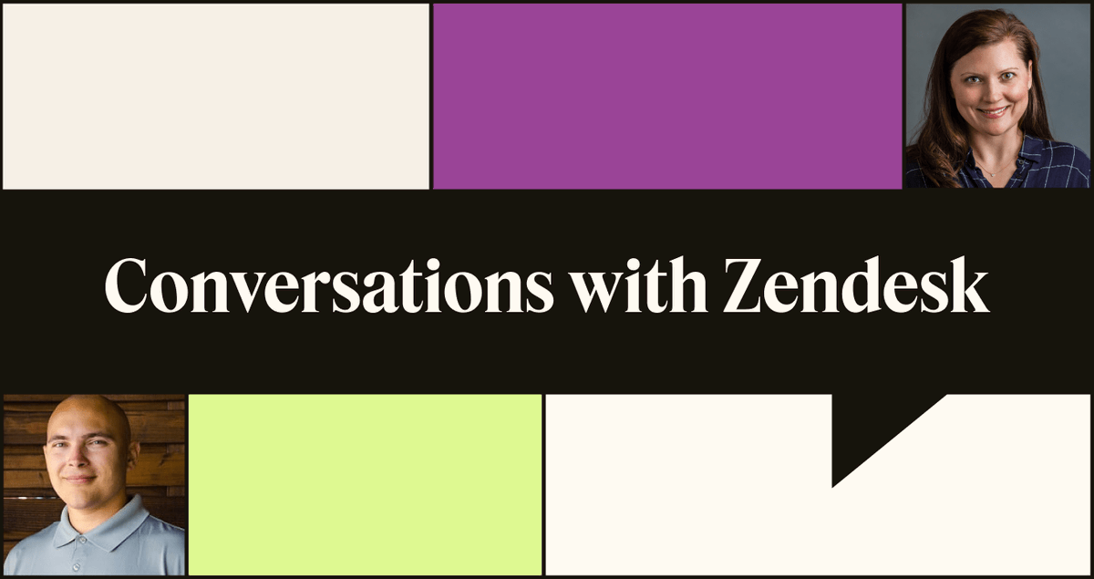 mlocurcio's tweet photo. AI is no longer for the future or nice to have–it's a business reality now. 👀 🎧 The first episode of the #ConversationsWithZendesk podcast explores practical ways your customer service org can leverage AI effectively. https://t.co/lawJDUzlf5 https://t.co/WfOcXVfqQP