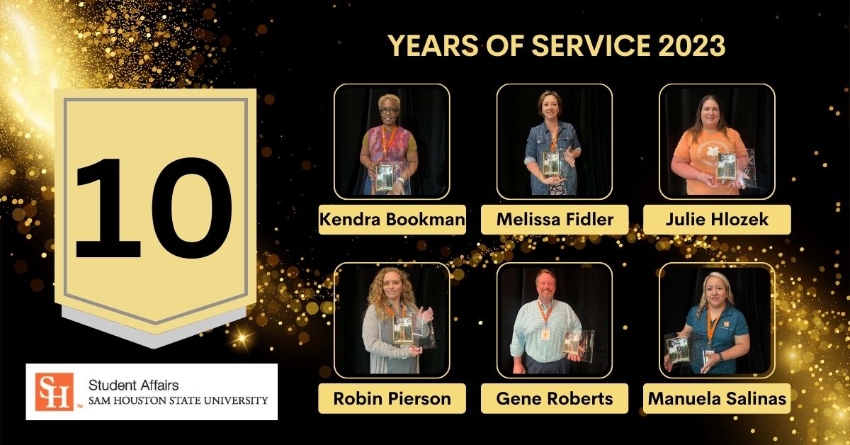 shsustuaffairs's tweet photo. In celebrating this year's service awards, we recognize the valuable contributions our staff members make to the division and University!
 #studentaffairs #WhereSpiritTraditionAndServiceBegin #shsu https://t.co/UhRoXPrLkz