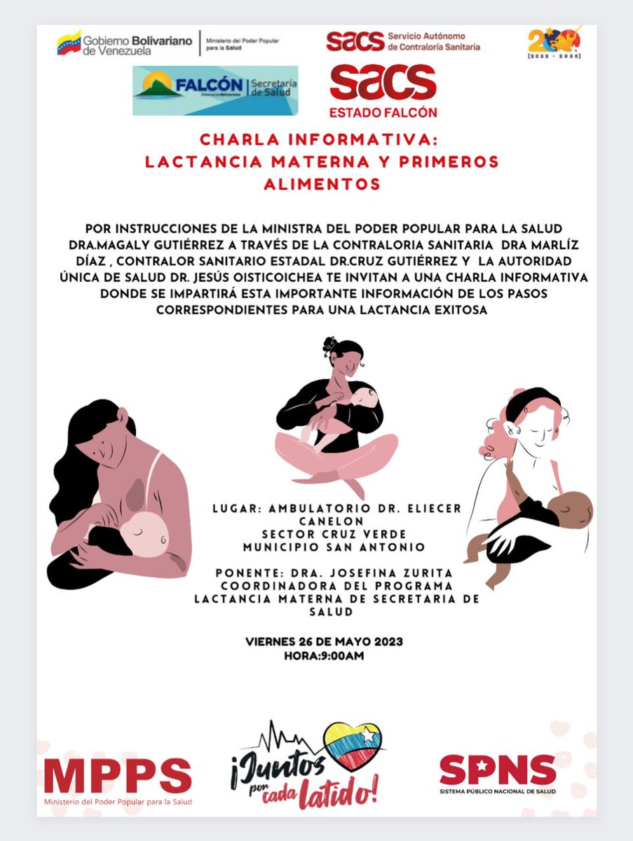 SacsFalcon's tweet photo. Venezuela cuenta con un marco jurídico que promueve y protege la lactancia materna, en las leyes relacionadas con los derechos de la niñez, adolescencia, mujer y familia, y más con aprobación de la Ley de Promoción y Protección de la Lactancia Materna. @SACS_MPPS https://t.co/WpL9WylK9z