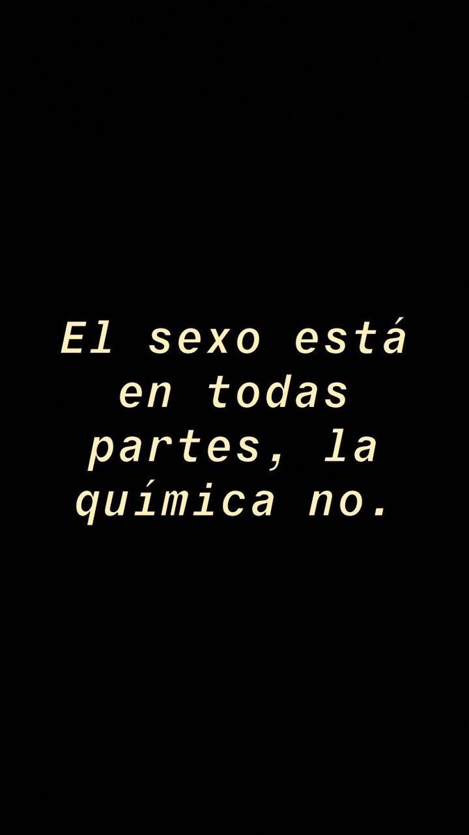 Sexo y química xfavor