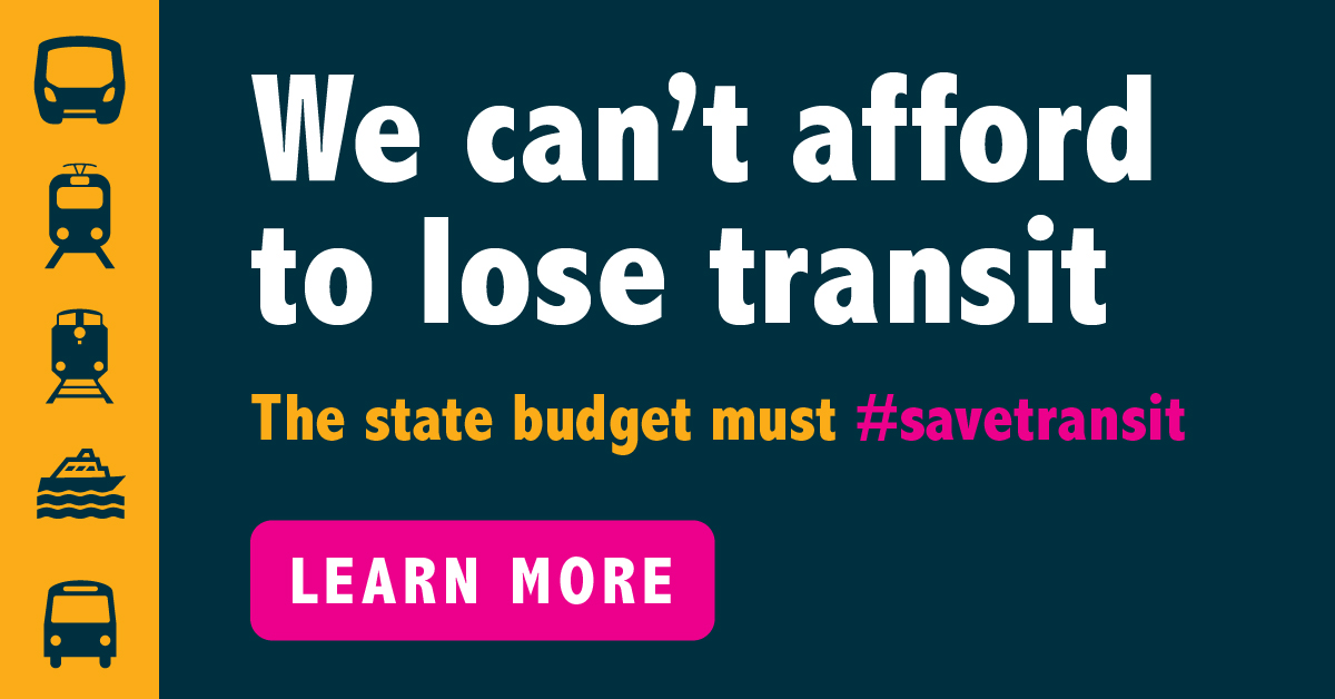 We’re urging the Assembly Budget Committee to act today to protect transit.