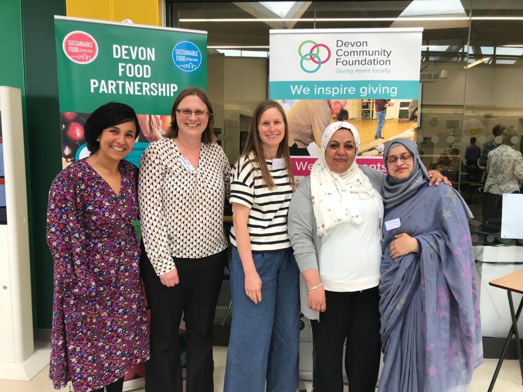 Such a privilege to work with these fantastic women on our Face of Food Insecurity in Devon project! @devoncf