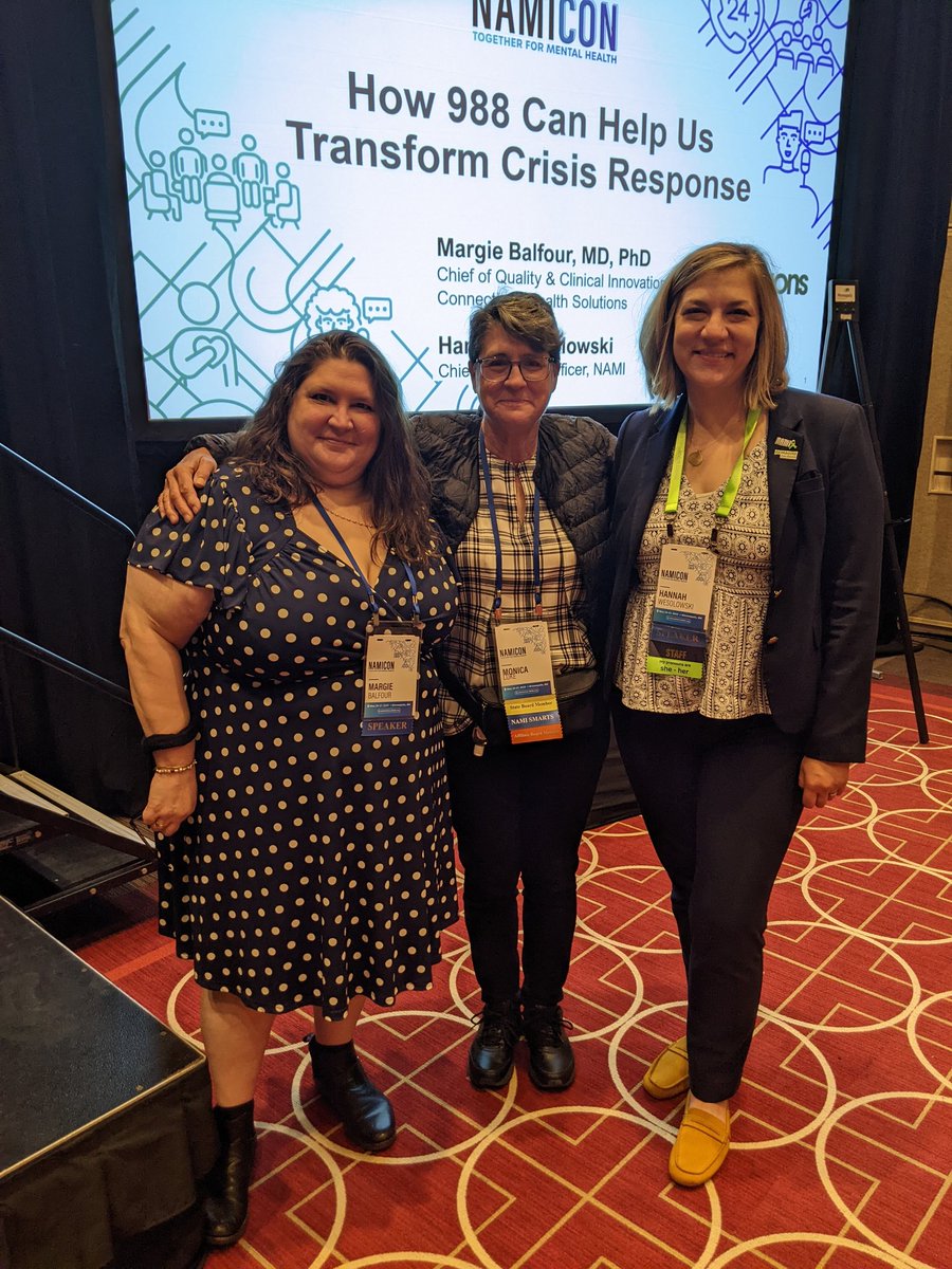 Monica Luke (@monical914) on Twitter photo So excited to meet <a href="/mebalfour/">Margie Balfour</a> and see <a href="/HannahWes/">Hannah Wesolowski</a> at #NAMICon2023. #988 #mentalhealth4all #crisisresponse <a href="/NAMICommunicate/">NAMI</a> So excited to meet <a href="/mebalfour/">Margie Balfour</a> and see <a href="/HannahWes/">Hannah Wesolowski</a> at #NAMICon2023. #988 #mentalhealth4all #crisisresponse <a href="/NAMICommunicate/">NAMI</a>