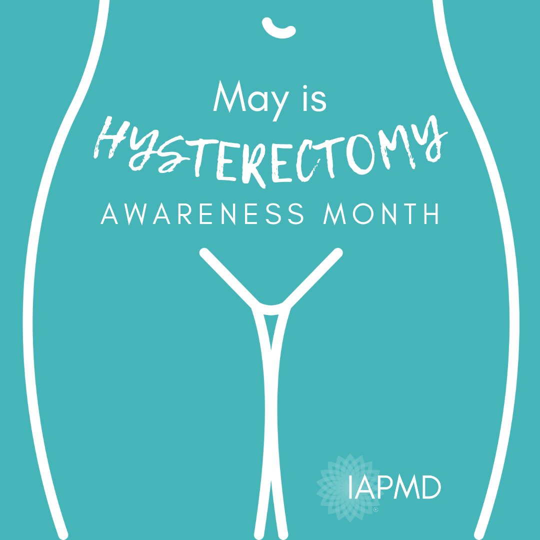 May is Hysterectomy Awareness Month. Founded in 2015, the focus is patient awareness and advocacy for second opinions. #hysterectomysmart A gynecological procedure affecting 1 in 3 American women by age 60, it is vital that women and AFAB individuals understand their options.