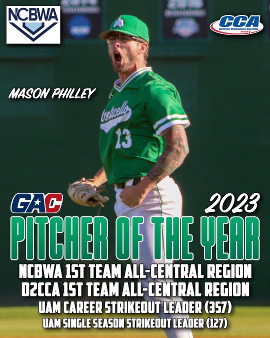 ben_philley's tweet photo. So proud of you @MasonPhilley. You had a great season to finish out your career with @weevilsbaseball @UAMsports. The work isn’t over. Time to earn a spot in the draft https://t.co/2p2cNH6Opa