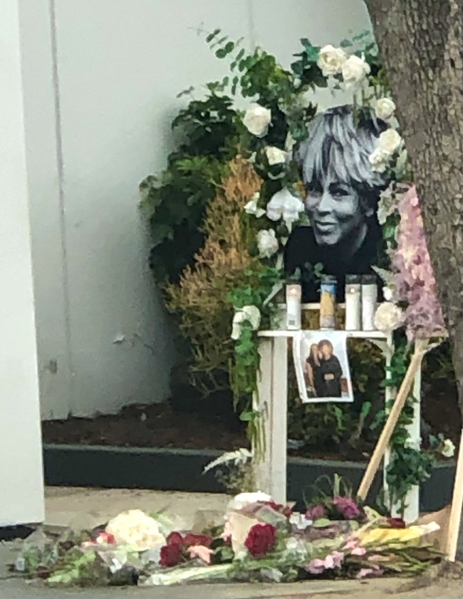 Driving by Capital Records on Vine Street &amp; seeing flowers left on Tina Turner’s star. A stunning reminder we’ve lost a legend. A triumphant spirit &amp; talent who will forever be the Queen of Rock ‘N Roll.