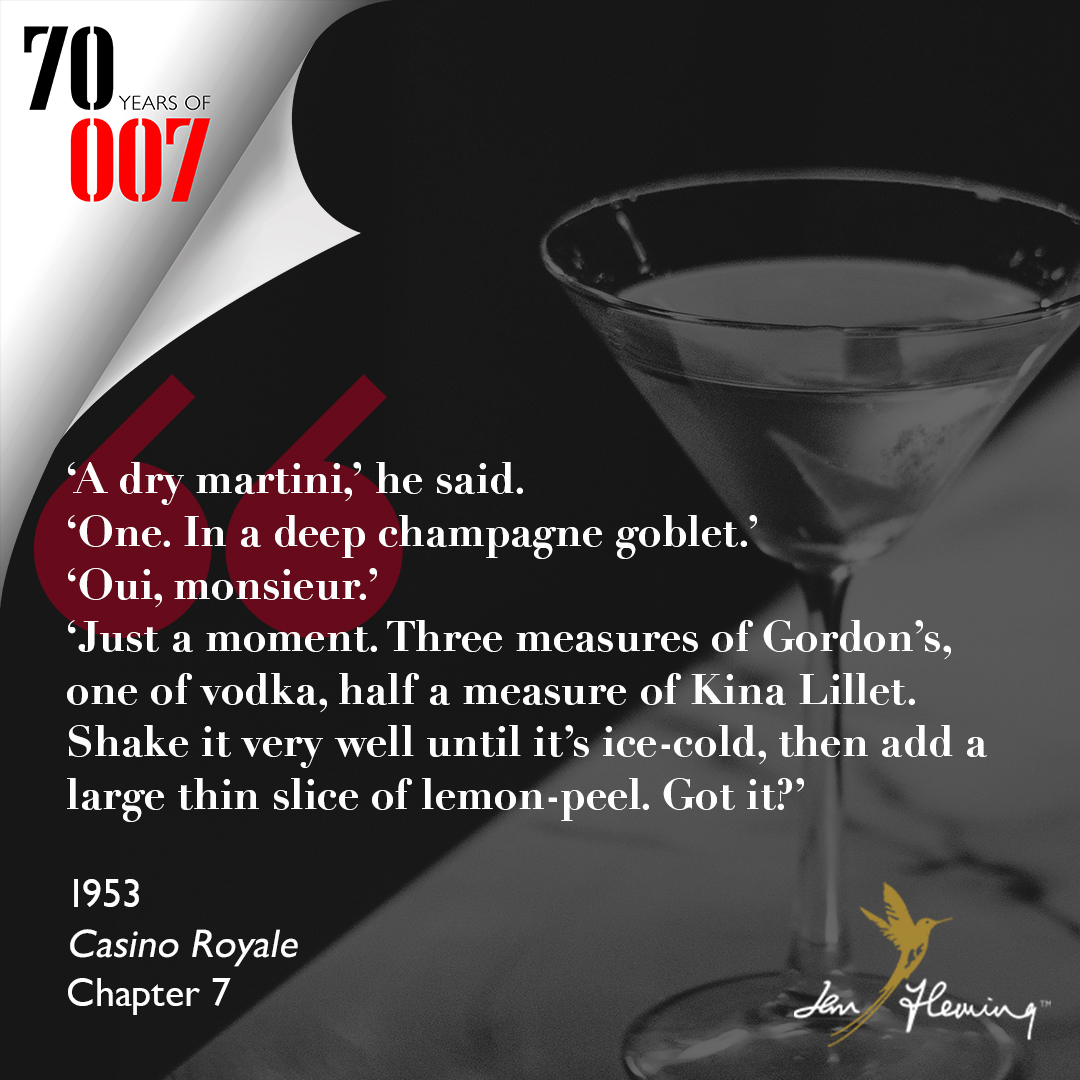 Today is Ian Fleming’s birthday, so we’ll be raising a glass to the great man 🍸

As we celebrate #70YearsOf007 in 2023, we’re looking forward to sharing news about some exciting projects that are in the works… Make sure you’re signed up to our newsletter to be kept in the loop!