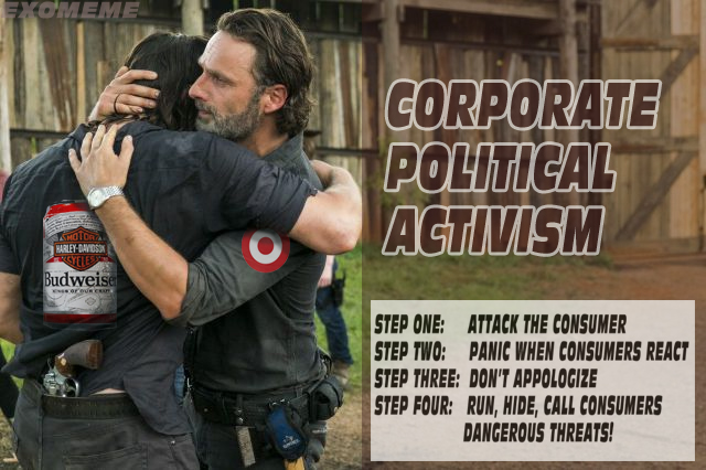 What is happening? Keep watching. Be grown-ups. #target #Budweiser #corporateactivism https://t.co/M<a href="/tag/target"class="tags"><span>#target</span></a><a href="/tag/budweiser"class="tags"><span>#budweiser</span></a><a href="/tag/corporateactivism"class="tags"><span>#corporateactivism</span></a>