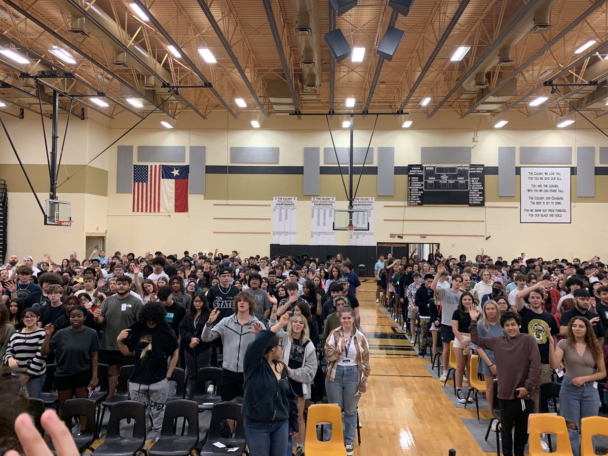 Seniors— what a great morning it was with you at rehearsal! We can’t wait to honor you Sunday at graduation! You have been a wonderful class! Congratulations! <a href="/TheColonyHS/">The Colony HS</a>