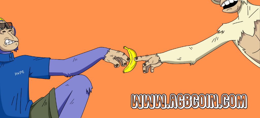 cryptobyHash's tweet photo. Great news for NFT enthusiasts!🍌💰 $AGB is a community-driven token initiated by the #BAYC and #HAPE communities, designed to help you make real gains! Join our community now and enjoy the meme frenzy! Address: 0xbddf903f43dc7d9801f3f0034ba306169074ef8e
https://t.co/jahq6jsowQ… https://t.co/bMPqMmLYFC