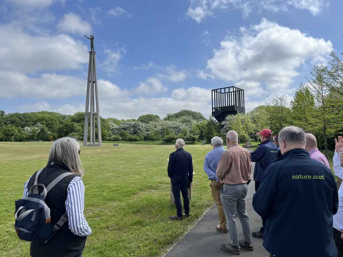 Excellent visit to the <a href="/clydegateway/">Clyde Gateway</a> Cunningar Loop regeneration project with <a href="/ScotGovNetZero/">Net Zero Scotland</a> Environment and Economy Leader Group colleagues. Great example of how green space and nature can deliver well-being economy benefits. Was delighted to chair our afternoon EELG meeting.