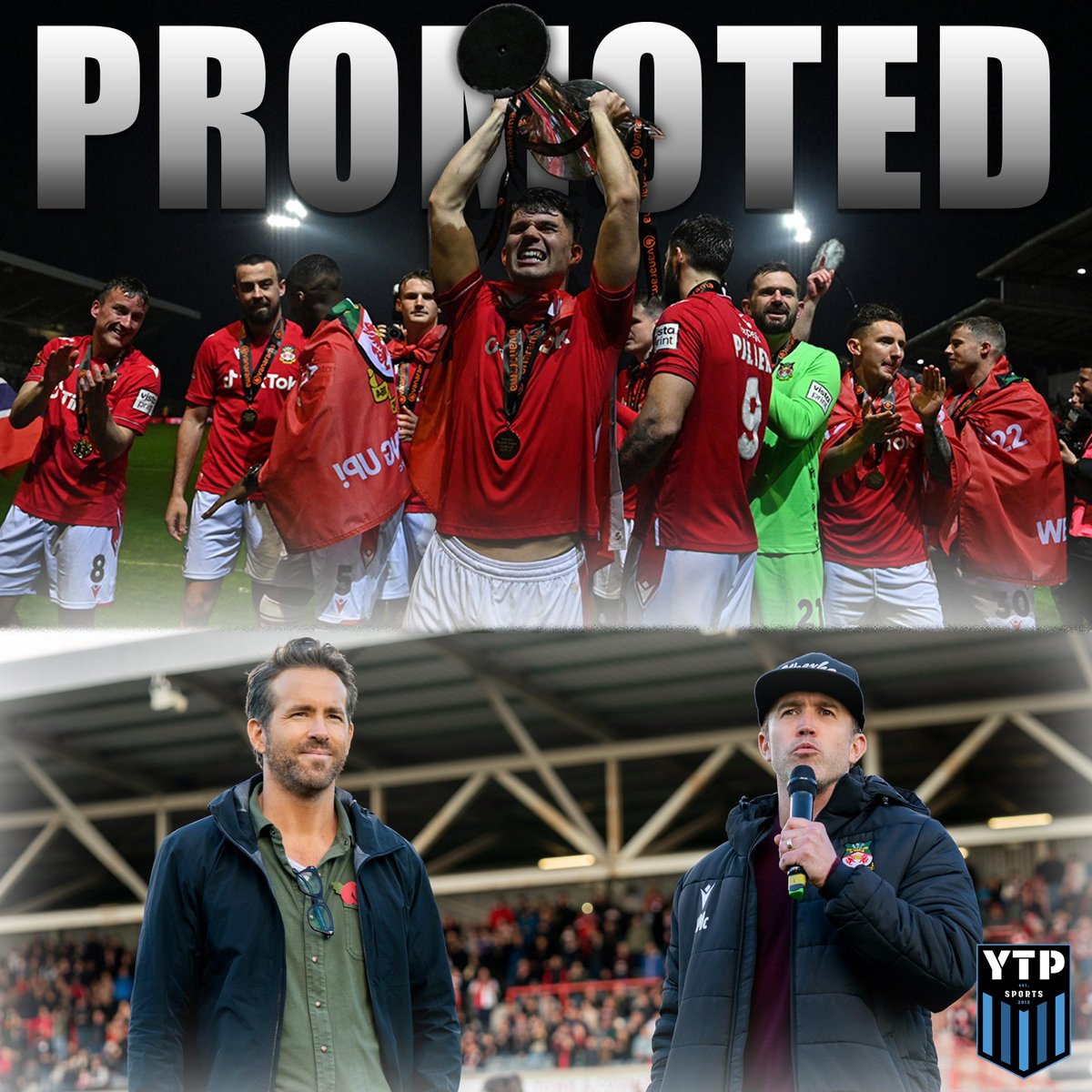 After being bought by Ryan Reynolds and Rob McElhenny just a couple seasons ago, Wrexham FC is on top and have been promoted for the first time in 15 years! ⚽️

How do you think they'll perform this time in the EFL?

#WrexhamFC #EFL #ytpsports