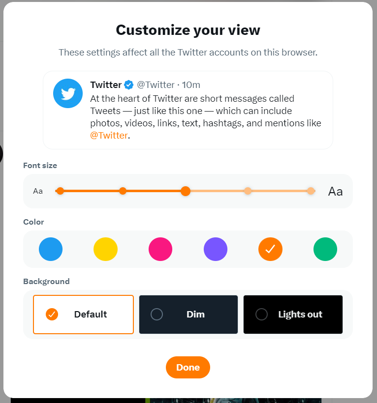 @Twitter @elonmusk can you add more colors or a HTML/hex color wheel  picker please? 🥰