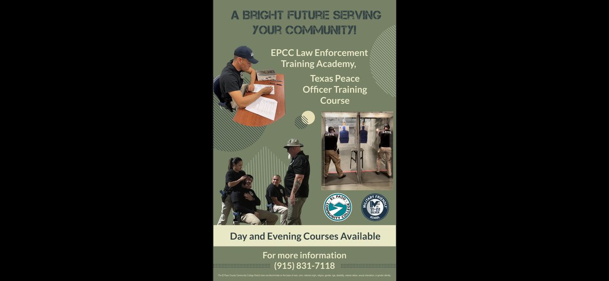 EPCC Law Enforcement Training Academy tweet media