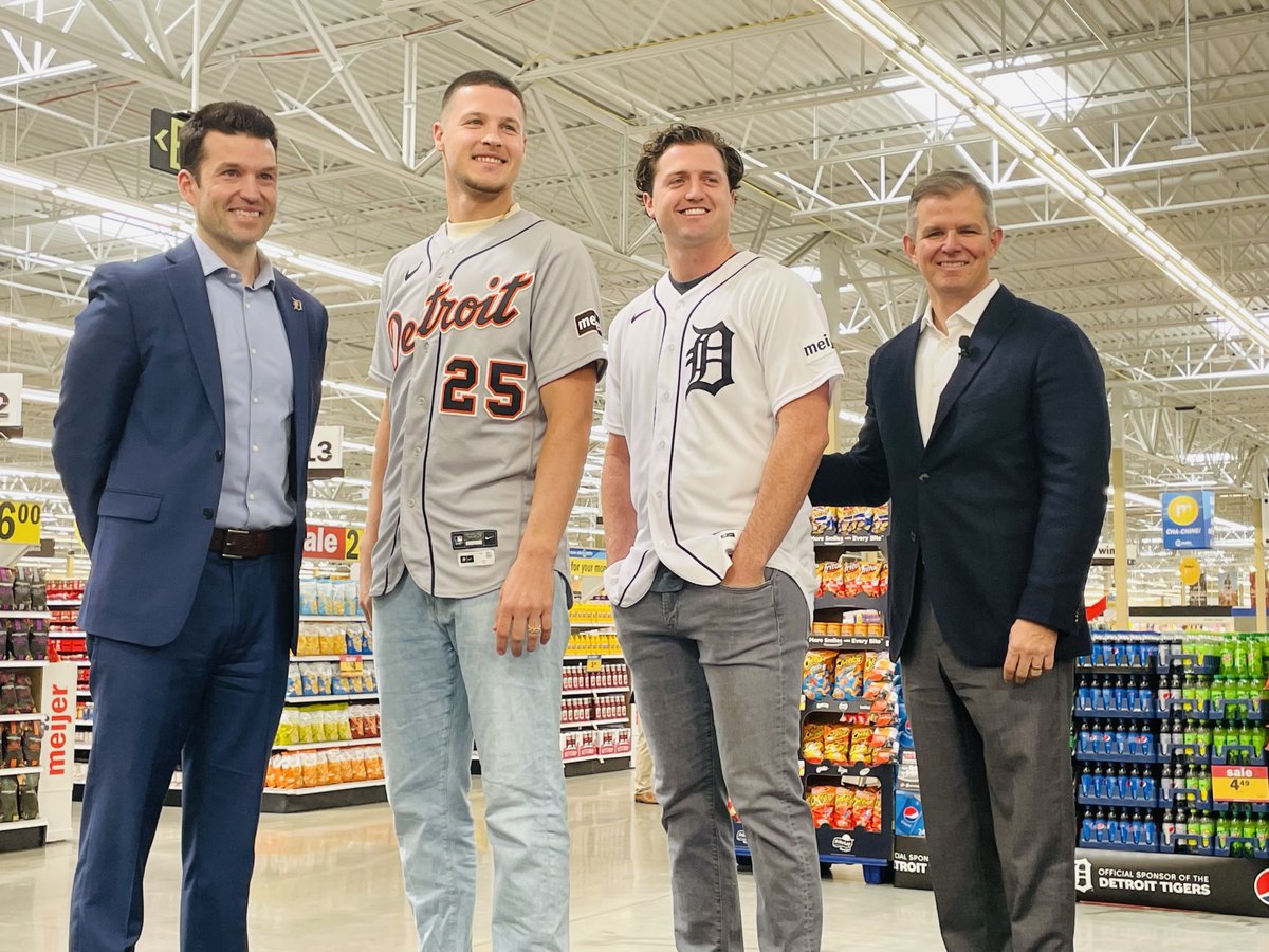 We're so proud to announce our expanded partnership with the @tigers , deepening ties between two iconic Michigan brands. Tigers home and road jerseys will feature Meijer branding on sleeves beginning TODAY! bit.ly/3IELlX8