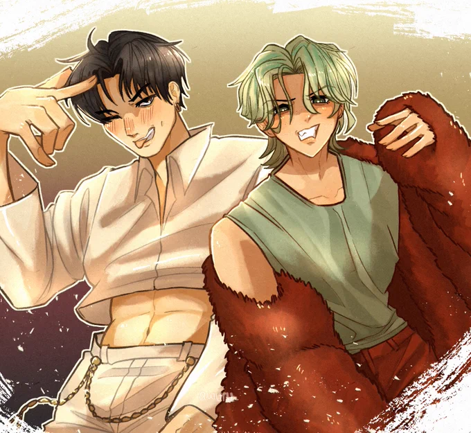 Ummmmm a chanlix get lit unrendered because god knows I'll never finish it   I like the skrunkly attitude in that song I can't wait  #Straykidsfanart