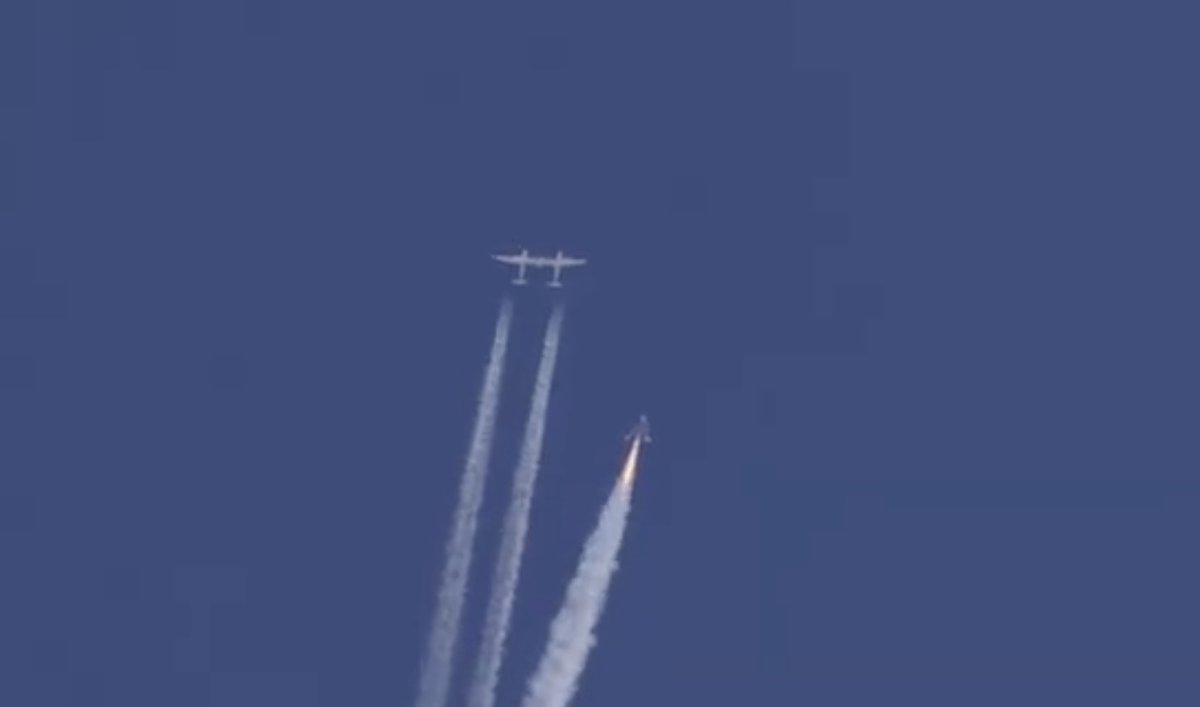 aallan's tweet image. Drop! #VirginGalactic #Unity25