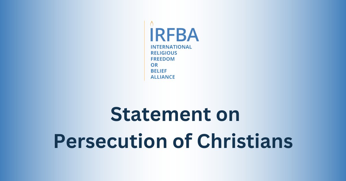 (1/9) It’s vital to highlight the increasing reports of discrimination, violence, and persecution targeting Christians around the world: churches vandalized, worship services halted, and Christians imprisoned, attacked, or killed. The US joins partners in IRFBA to: