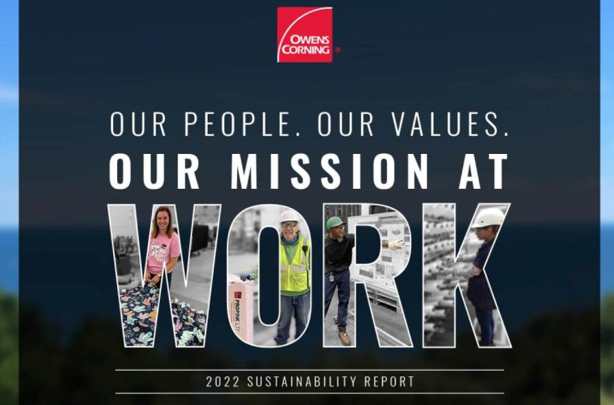 RoofContr's tweet photo. Owens Corning released its 17th Corporate Sustainability Report laying out the progress made toward its ambitious 2030 goals, including #zero_emissions, furthering #diversity, and continuing its corporate #philanthropy. #roofing #DEI #environment https://t.co/eoFe6RvgVg https://t.co/jobM1BEq4S