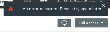 davidniu's tweet photo. @SurveyMonkey I keep getting this error when trying to access Email and Buy Targeted Responses to send my survey. Is there a timing update on when this will get resolved? https://t.co/hw0G8DVgTE